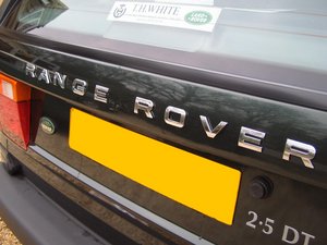 Range Rover Classic Tailgate Lettering RANGE ROVER - Chrome Preview